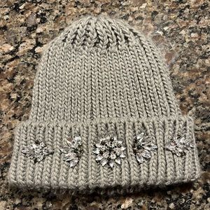 Bebe jeweled knit hat